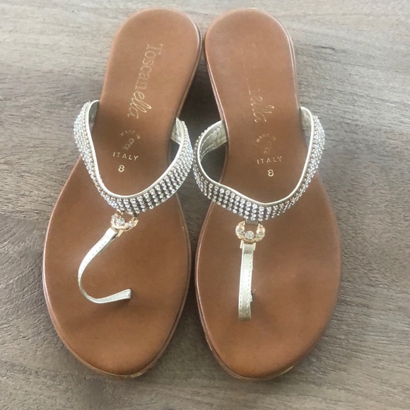 Rhinestone thong sandals - Picture 2 of 6